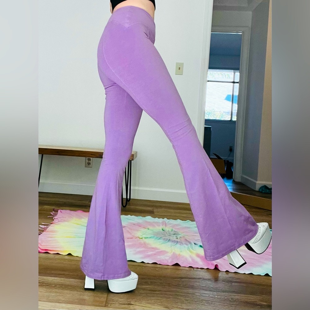 Out From Under Lilac Flare Pants Bell Bottoms
